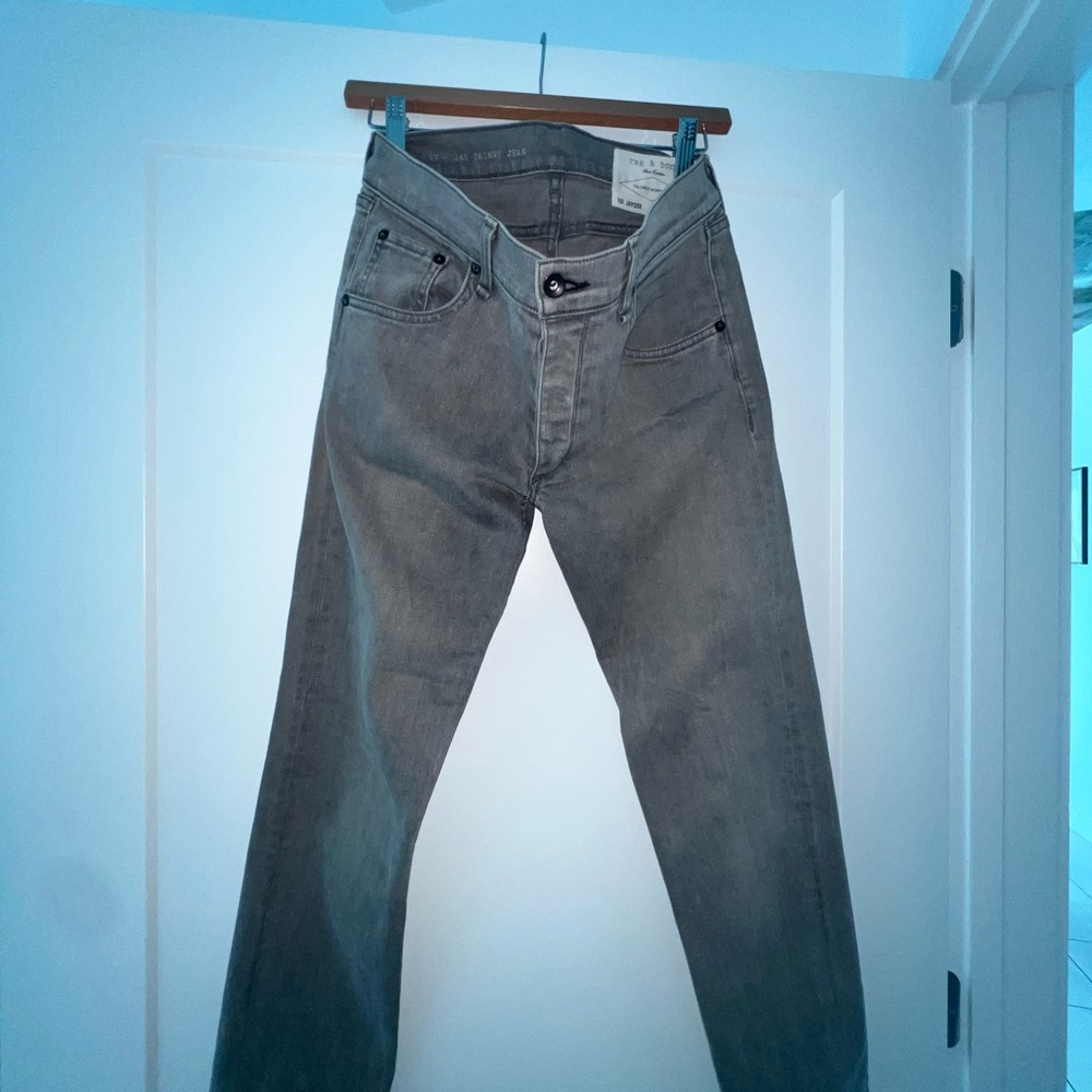 Rag & Bone Gray Slim Jeans (RB Jay23x)